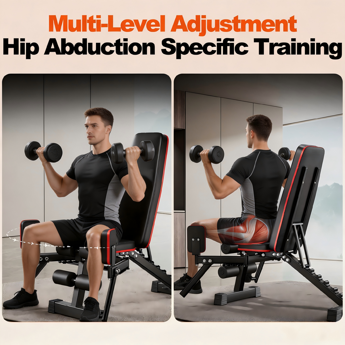 2-in-1 Adjustable Weight Bench