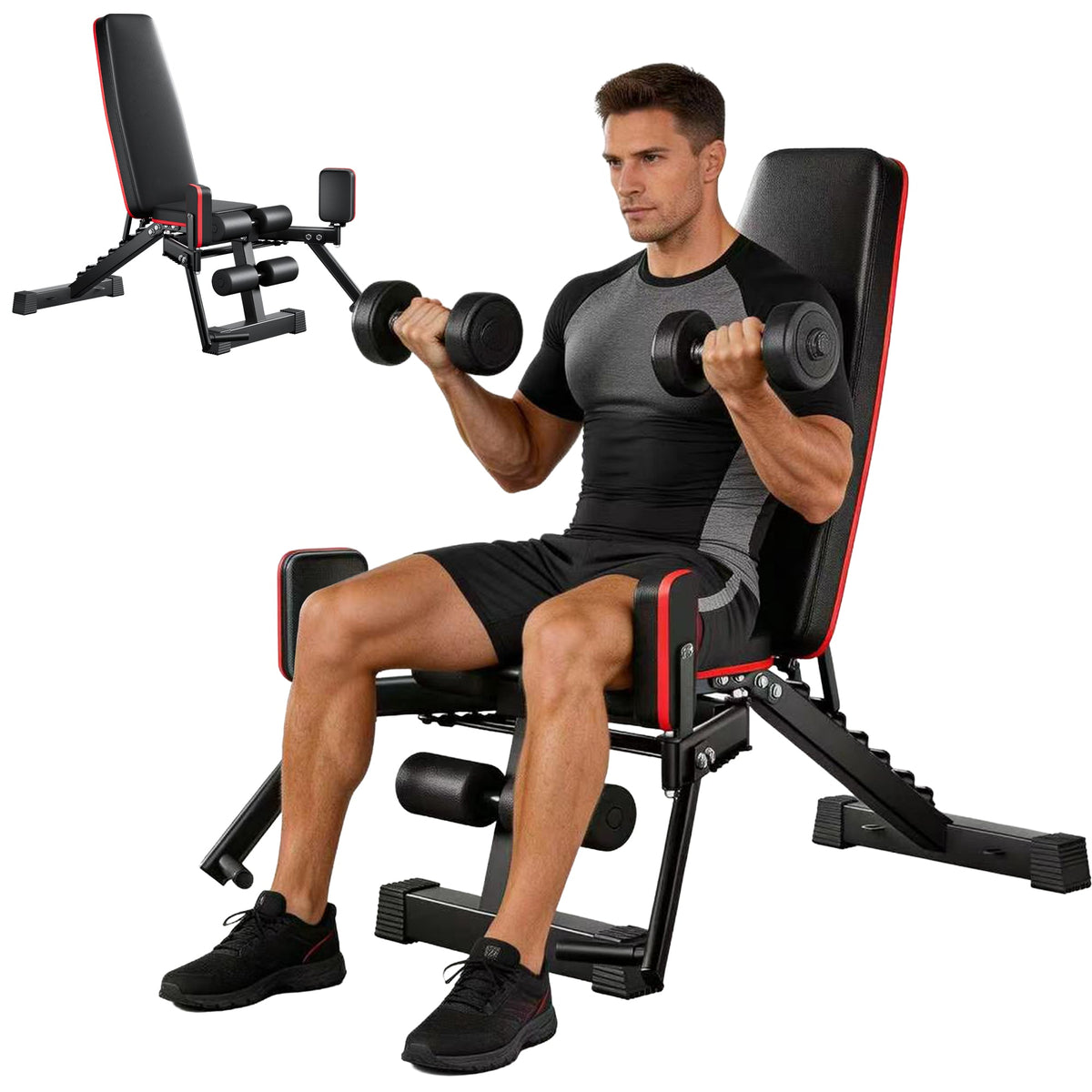 2-in-1 Adjustable Weight Bench
