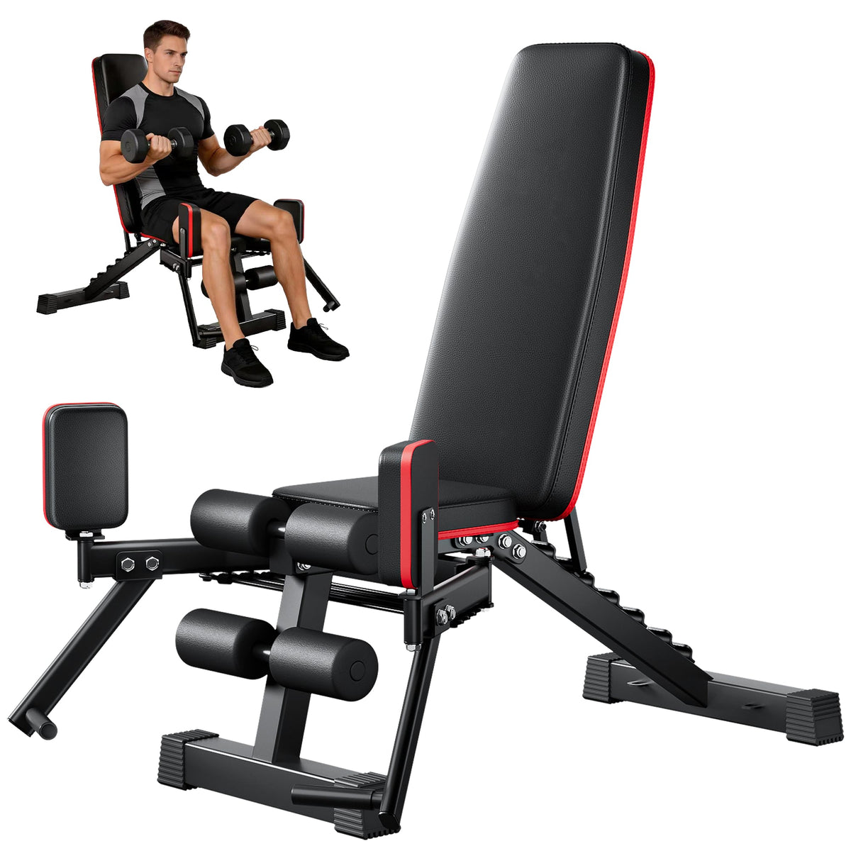 2-in-1 Adjustable Weight Bench