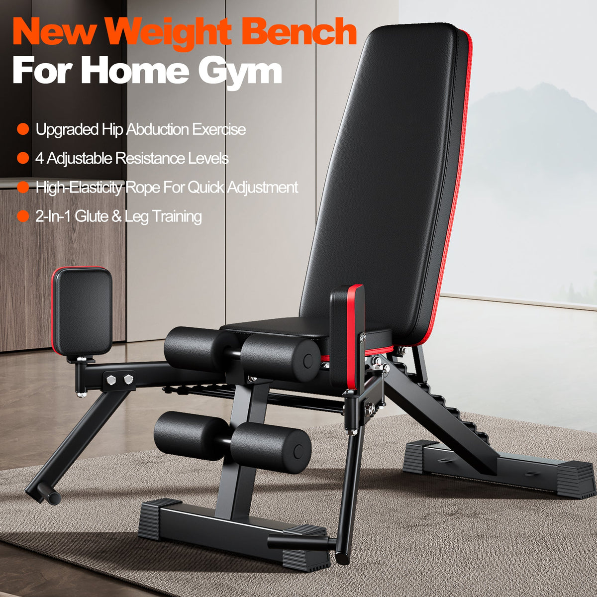 2-in-1 Adjustable Weight Bench